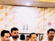 भाजपा नेता पंडित रजनीश कौशिक जी का किया स्वागत।