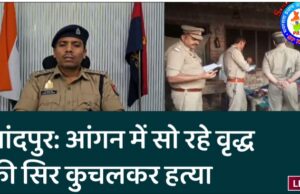 चांदपुर: आंगन में सो रहे वृद्ध की सिर कुचलकर हत्या